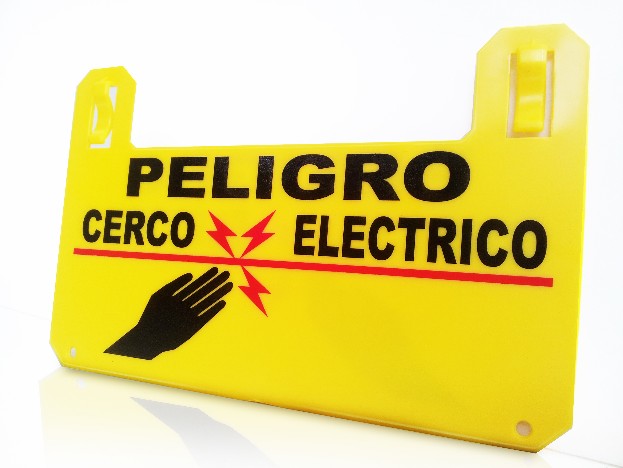 aviso o advertencia de cerco electrico