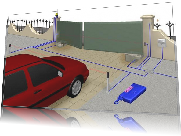 porton automatico diseño esquema de funcionamiento porton automatico